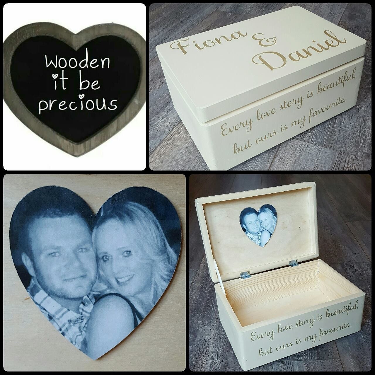 Personalised Keepsake Box Wedding Keepsake Box Engagement Etsy UK