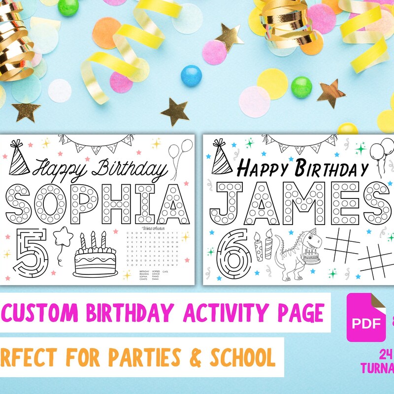 Activity Pages - Etsy