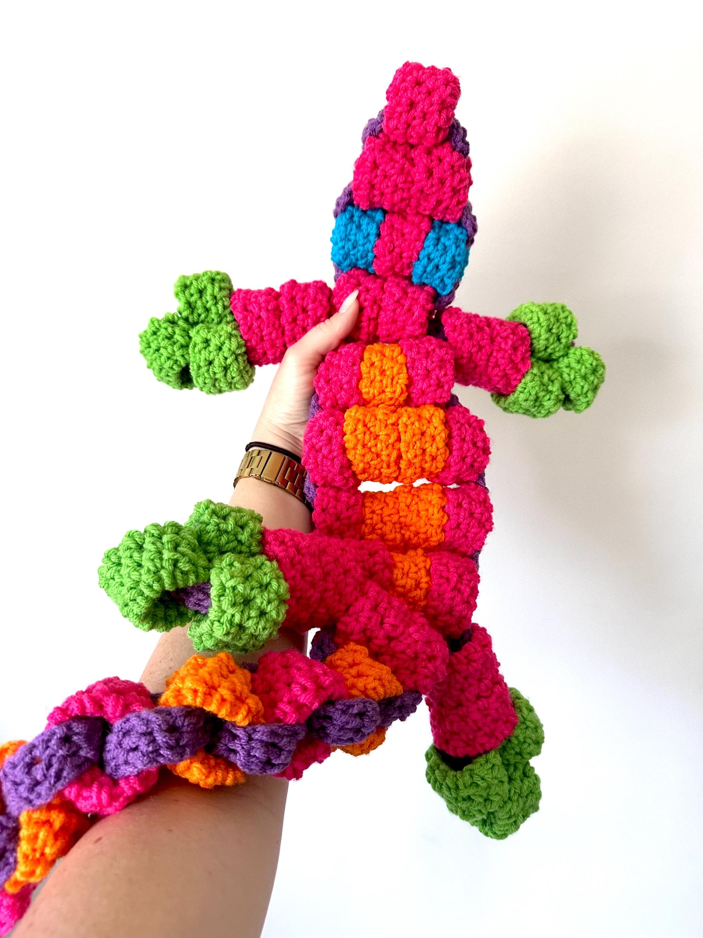 39 Lizard Crochet Patterns for Amigurumi Fans, Gifts, and Quirky Handmade Decor 36 Kandi Crochet Lizard: 90s Style Pony Bead Lizard