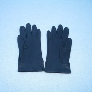 Vintage Black Leather Driving Gloves