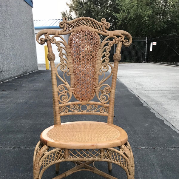 Antique Wicker Chairs Etsy