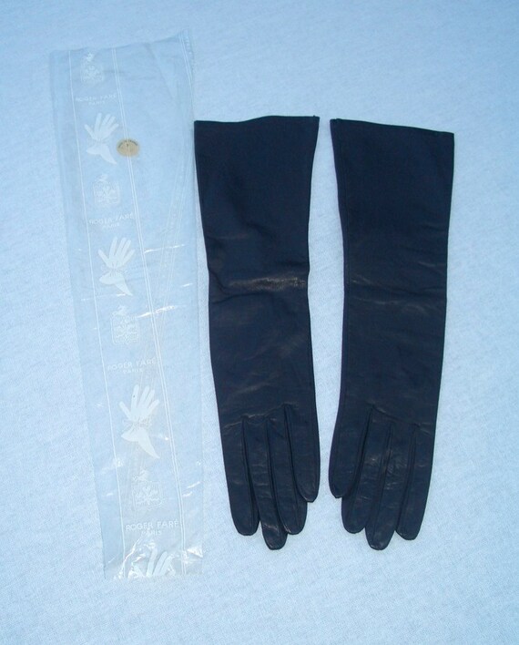 Roger Fare’ - Paris Vintage Black Leather Gloves - image 4