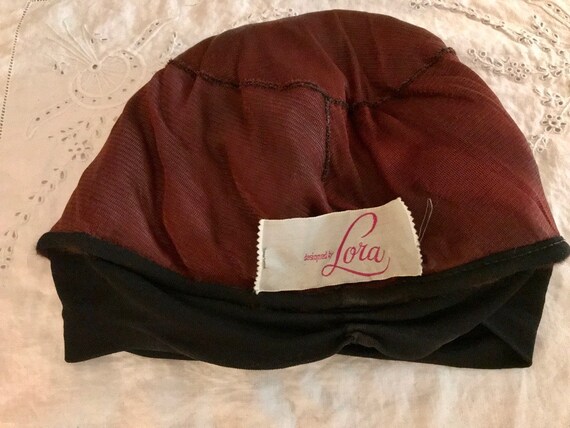 Vintage Black Mink Turban Style Hat Designed by L… - image 10