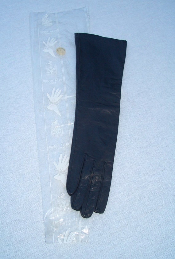 Roger Fare’ - Paris Vintage Black Leather Gloves - image 5