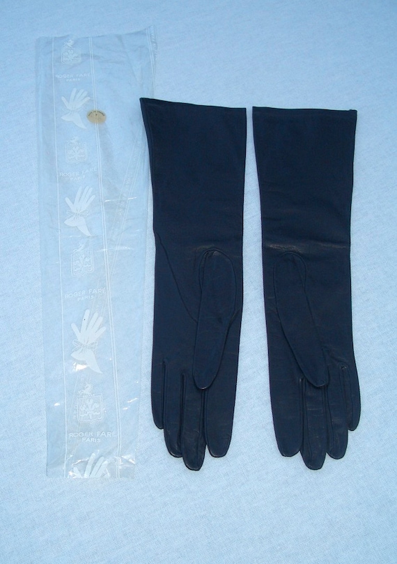 Roger Fare’ - Paris Vintage Black Leather Gloves - image 2