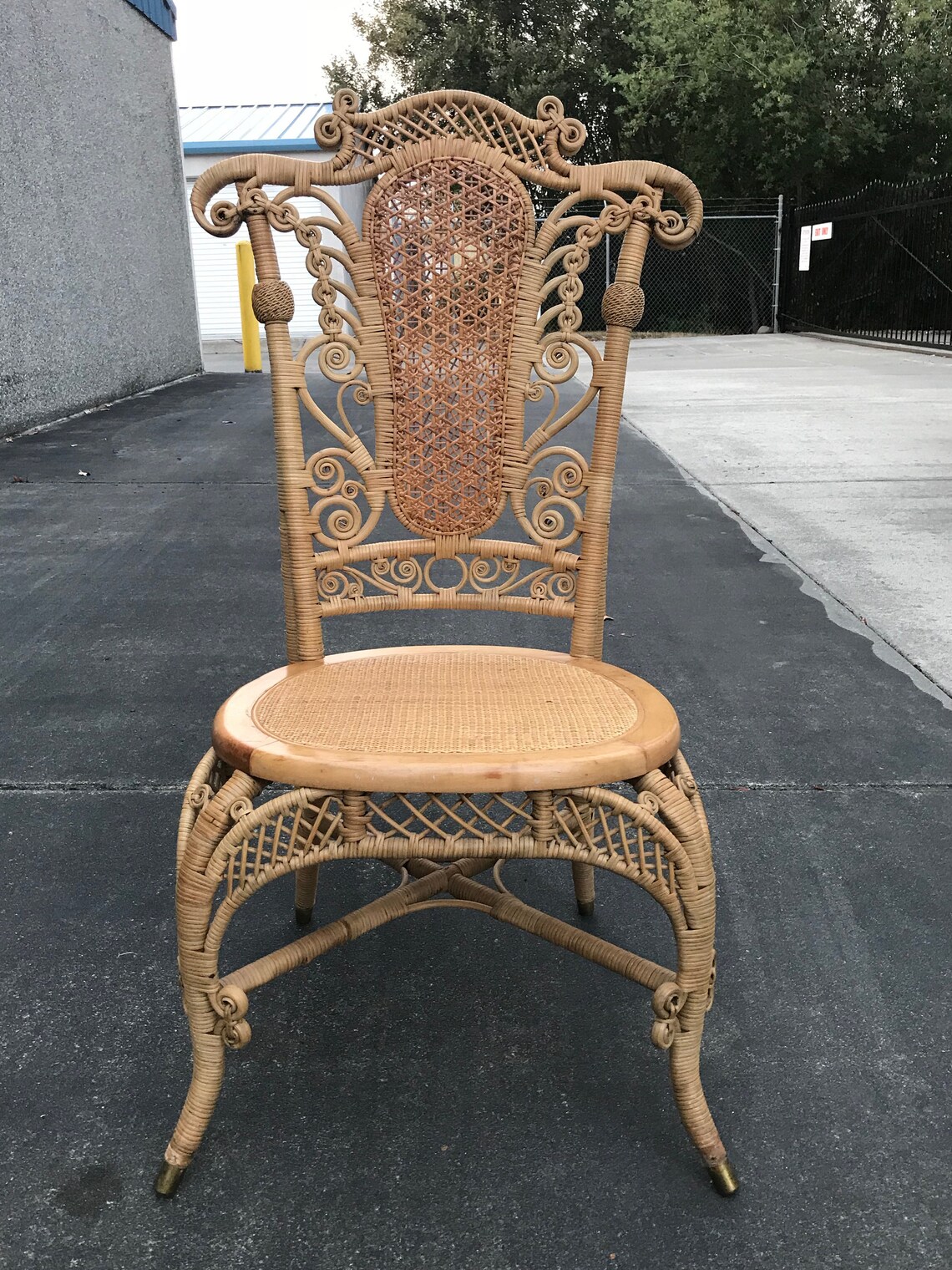 Unique Collectable Rare Antique Victorian Wicker Chair Circa 1880-1900 ...