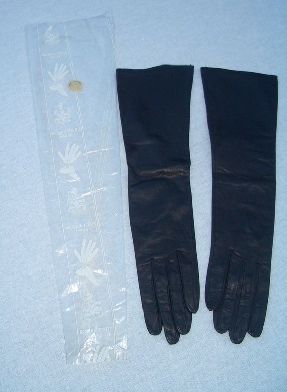 Roger Fare’ - Paris Vintage Black Leather Gloves - image 3