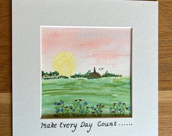 Watercolour. Make Every Day Count. Church