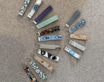 Fabric Key Fob Wristlet: 14cm Key Ring Accessory