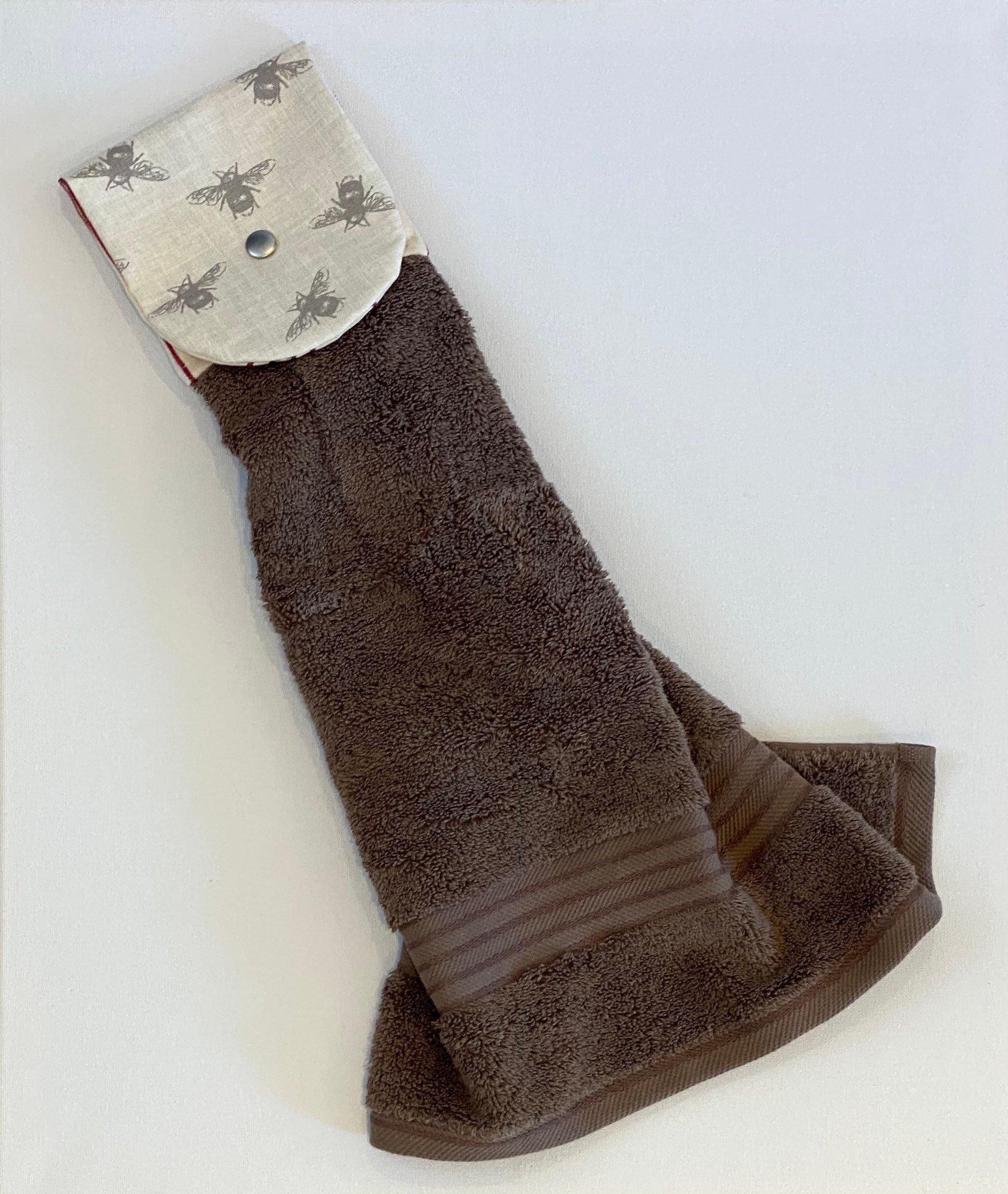 Aga Towel Grey Bee Print Rail Towel Hand Towel Tea Towel Etsy