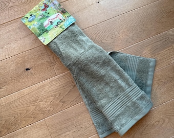 Aga Rail Towel, Summer Caravan Print Kitchen Hand Towel