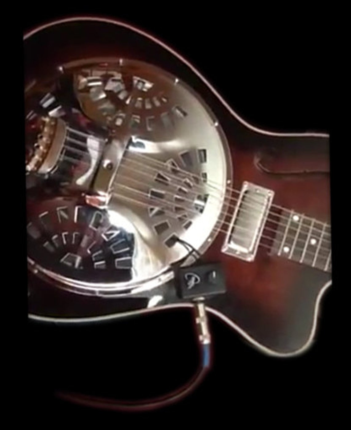 Resonator Guitar PICKUP With Flexible Microgooseneck. the Smallest