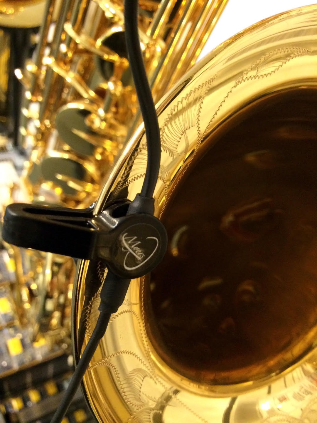 Cmelody Saxophone Pickup, the Feather With Flexible Microgoose Neck by Myers Pickups Etsy