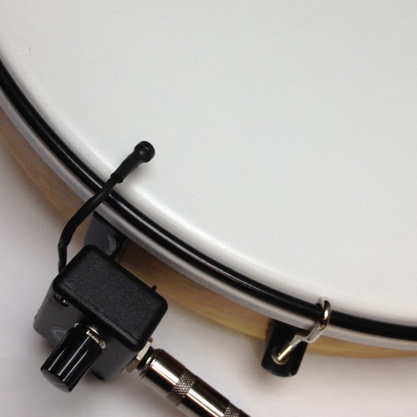 Deep-Shell Bodhran Microphone with 6" Flexible Micro-Goose Neck by Myers Pickups