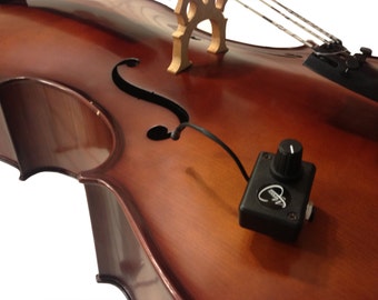 CELLO PICKUP with Flexible Micro Gooseneck. The smallest, all-in-one, multi-instrument, preamp pickup on the market today!