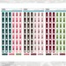 Christmas Bouquet Date Cover Printable Stickers for Hobonichi - Etsy UK