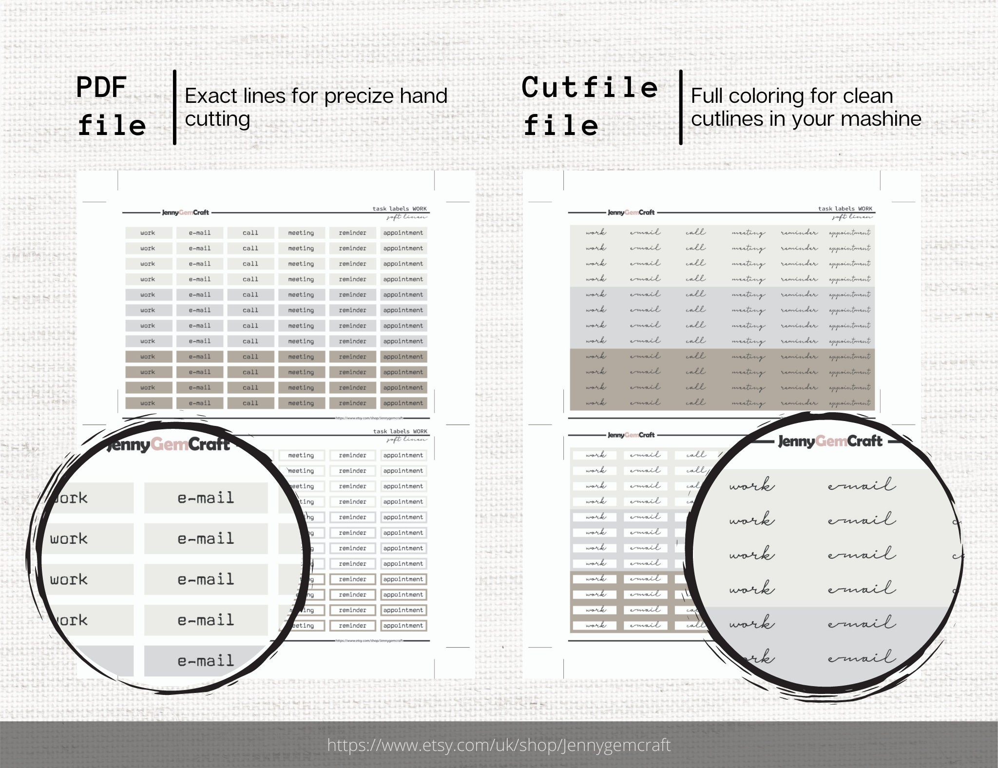 Minimal Business Task Labels, Neutral Work Stickers, Office Sticker ...