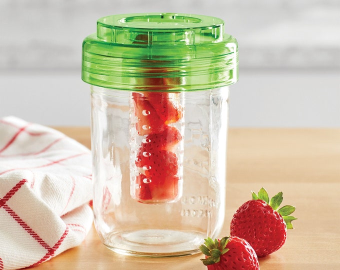 DIY Mason Jar Fruit Infuser Tumbler, Regular Mouth Mason Jar Fruit