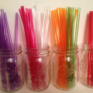 Choose 2 Acrylic Straws, Mason Jar Straws, Party Straws, Tumbler Straws, Striped Straws, Plastic Straws, Hard Plastic Straws, Swirly Straws image 4