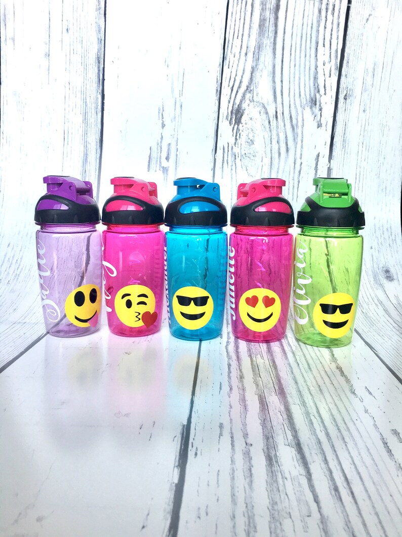 Personalized Emoji Water Bottle Personalized Emoji Cup Etsy Norway