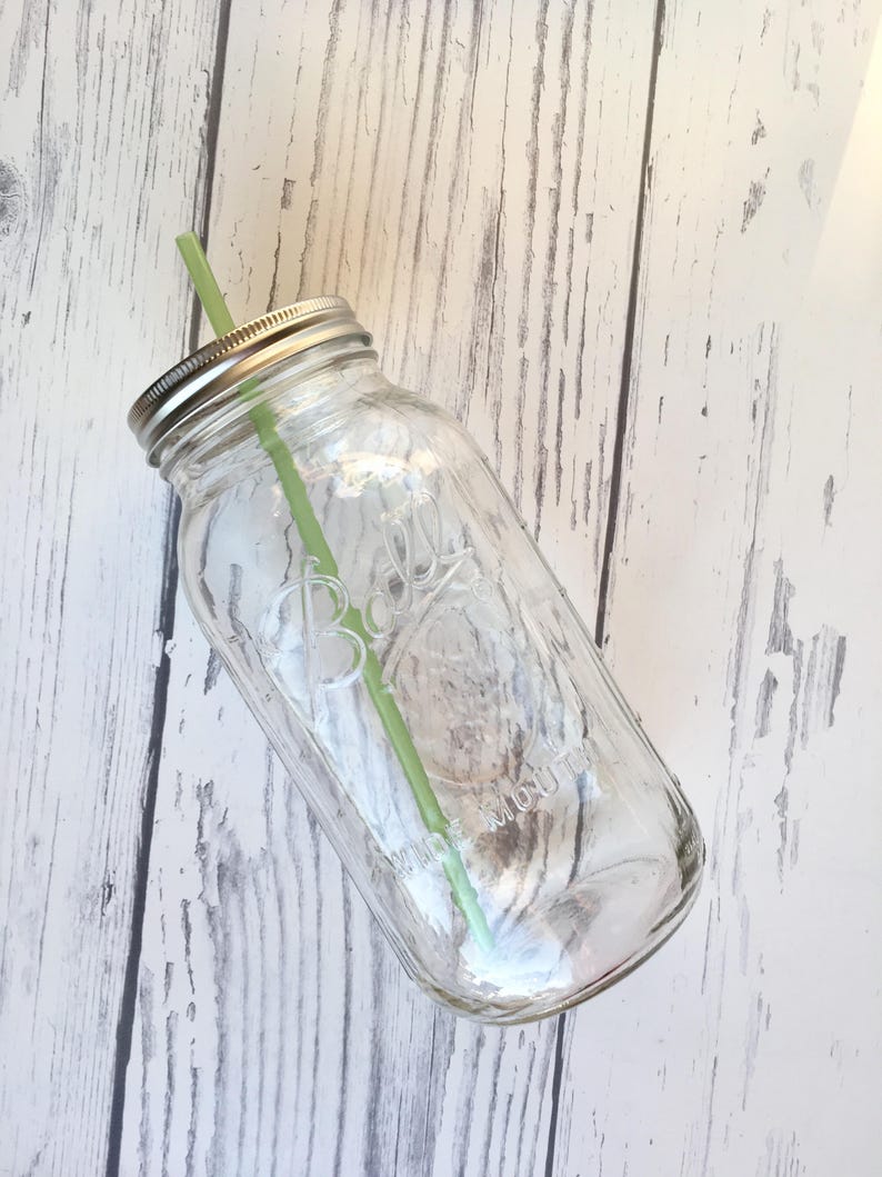 Extra Large Glass Mason Jar Tumbler 64 Oz Mason Jar Tumbler Etsy