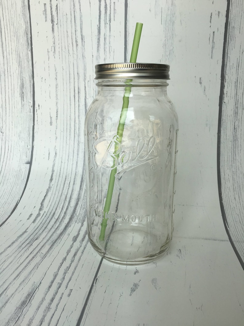Extra Large Glass Mason Jar Tumbler 64 Oz Mason Jar Tumbler Etsy