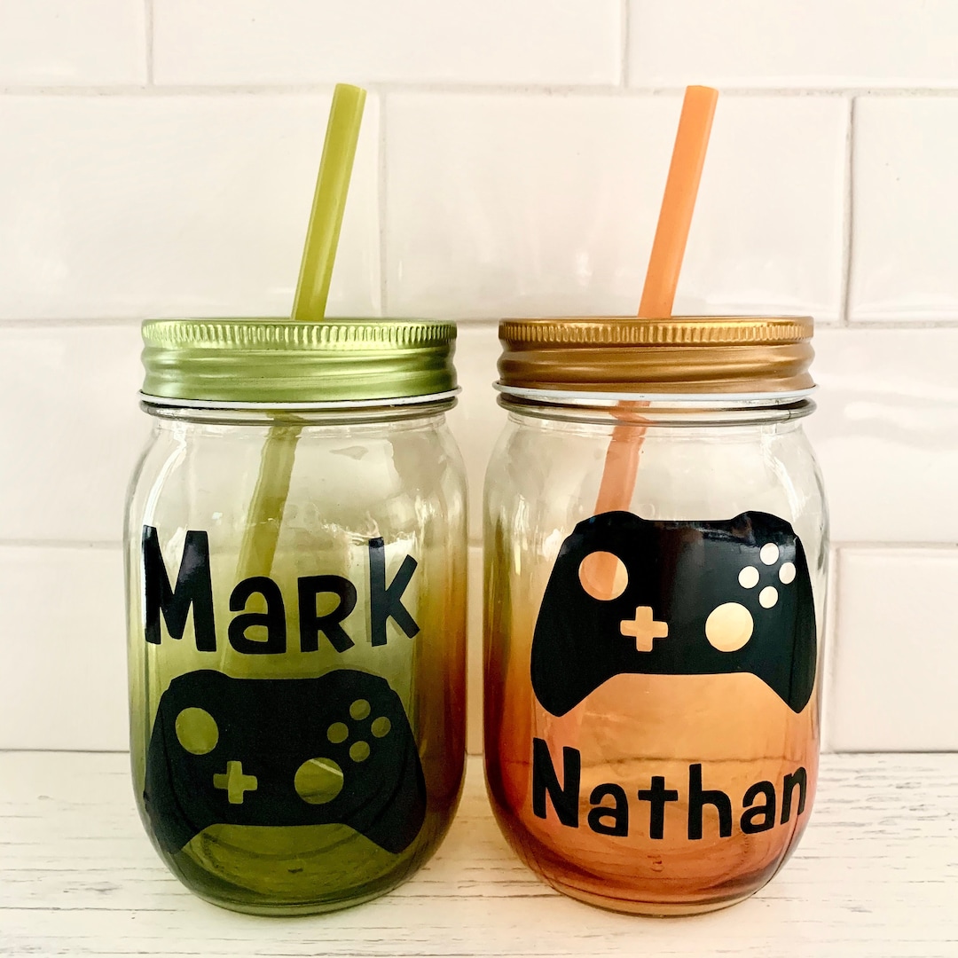 Custom Mason Jar Tumbler, Personalized Mason Jar Tumbler, Personalized ...