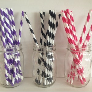 Choose 2 Acrylic Straws, Mason Jar Straws, Party Straws, Tumbler Straws, Striped Straws, Plastic Straws, Hard Plastic Straws, Swirly Straws image 2