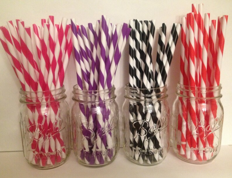 Choose 2 Acrylic Straws, Mason Jar Straws, Party Straws, Tumbler Straws, Striped Straws, Plastic Straws, Hard Plastic Straws, Swirly Straws image 5