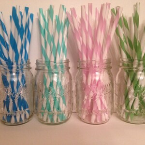 Choose 2 Acrylic Straws, Mason Jar Straws, Party Straws, Tumbler Straws, Striped Straws, Plastic Straws, Hard Plastic Straws, Swirly Straws image 3