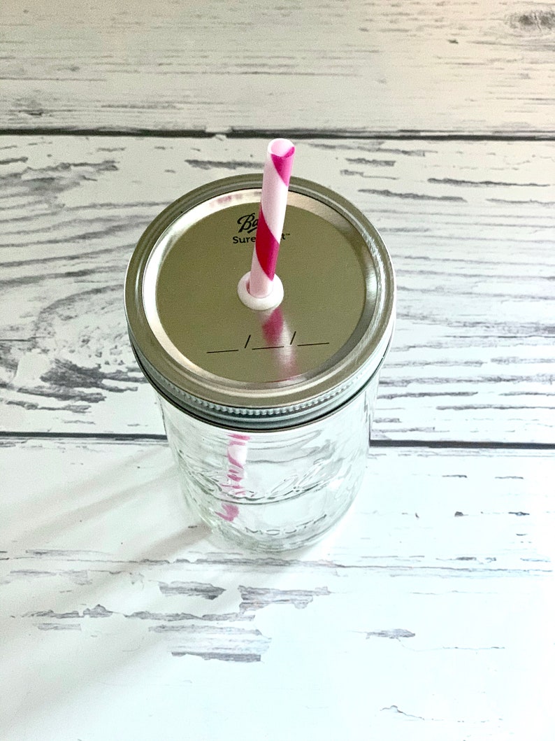 24 oz Glass Mason Jar Cup, Mason Jar Tumbler, Mason Jar Tumbler Cup, Mason Jar Straw Cup, Wide Mouth Mason Jar Tumbler fits in cupholder, image 9