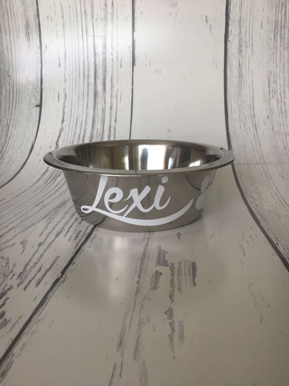 Custom Dog Bowl, Custom Dog Dish, Personalized Dog Bowl