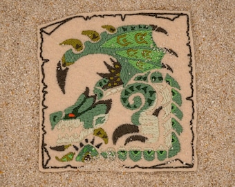 Rathian inspired patches // ornament