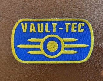 Vault-Tec inspired patch oval // ornament