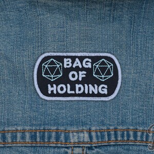 Bag of Holding oval patch // ornament, cosplay prop. image 2