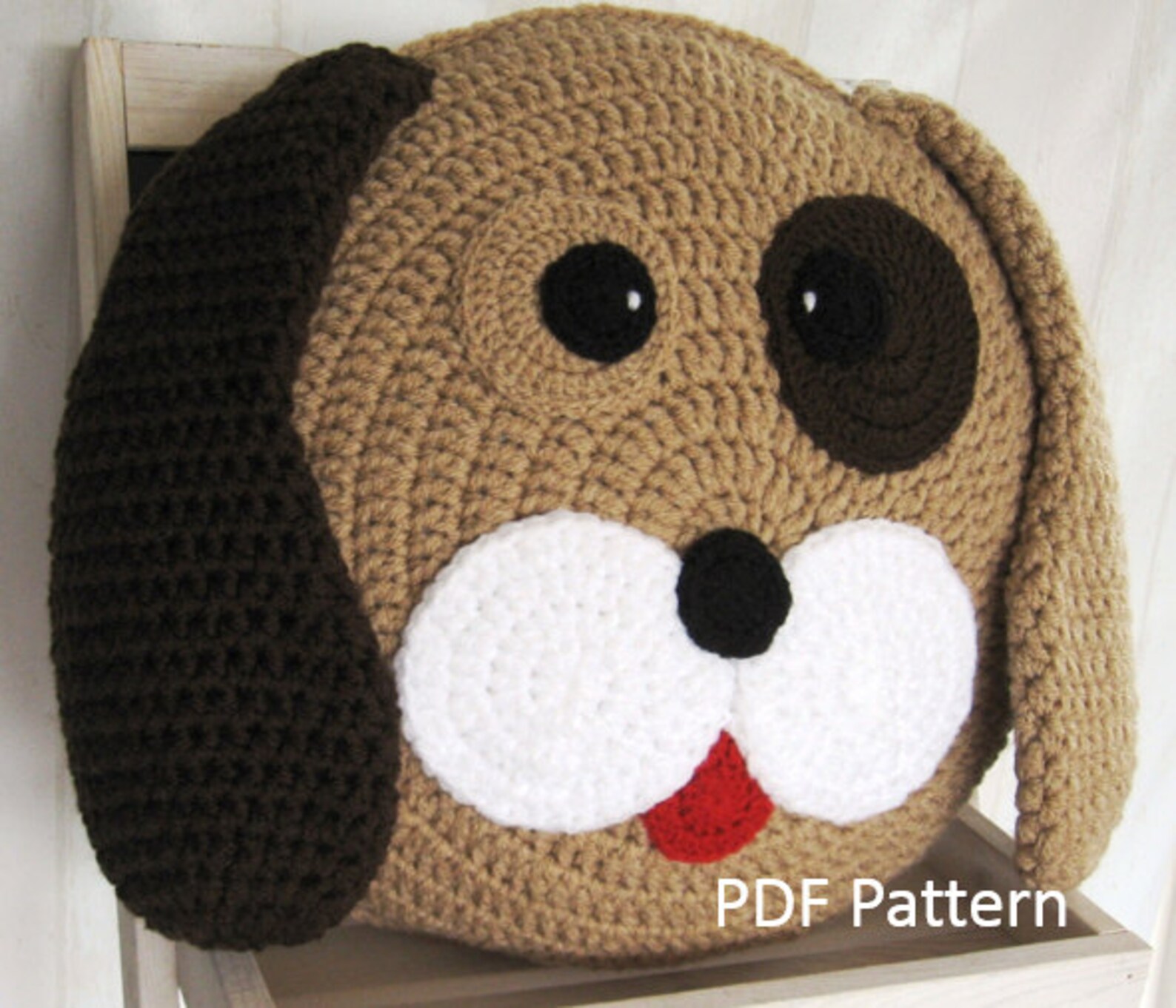 Dog Pillow Cushion CROCHET PATTERN Crochet Patterns for Etsy