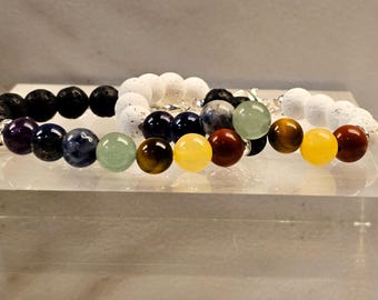 Chakra Lavastein Armband