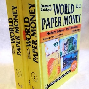 Standardkatalog Papiergeld aus der Welt Moderne Ausgaben 1961-Heute. Katalog Banknoten. Buch in 2 Bänden. Ein Geschenk für einen Sammler. 377