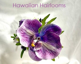 ORCHID HAIR CLIP.RealTouch Orchid.Purple,Lavender,Violet hues-Mohala-