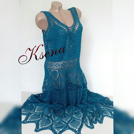 dark green summer dress