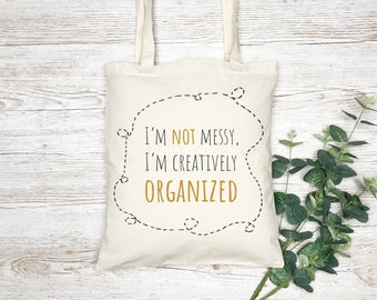 Eco Friendly cotton tote bag with funny Quote