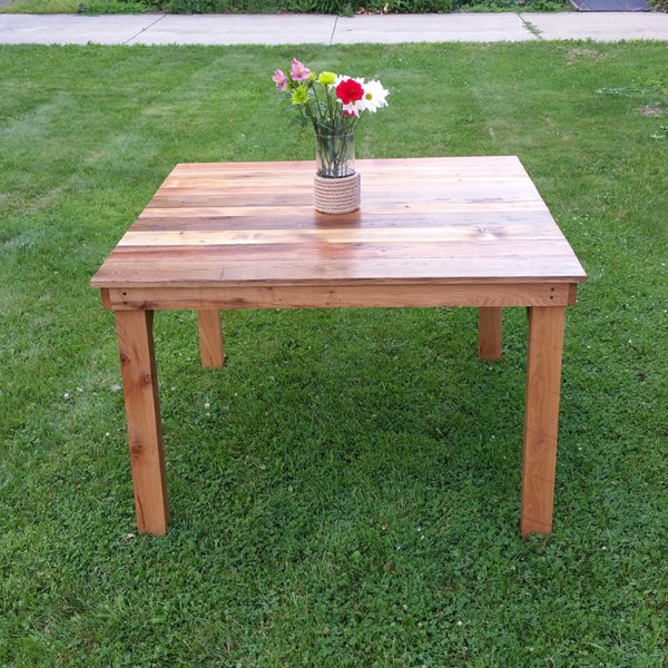 Wood Kitchen Table Etsy