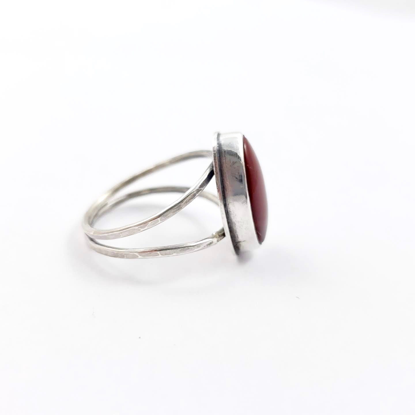 Rosarita Ring Deep Red Gemstone Ring Crimson Ring Statement - Etsy