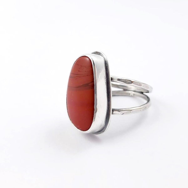 Rosarita Ring, Red Stone Ring, Crimson Ring, Statement Ring, One of a Kind Ring, Gift for Her