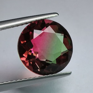 Nice Round Portuguese Cut Synthetic Watermelon Tourmaline Multi-Color Tourmaline 6x6mm. 8x8 mm. 10x10 mm.