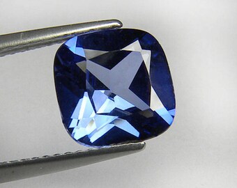 Fine Cushion Ceylon Blue Sapphire Synthetic Corundum Hand Cut loose gem 4x4 6x6 7x7 9x9 mm