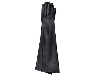 Beautiful long leather gloves, opera leather gloves, evening leather gloves - soft italian nappa lamb leather