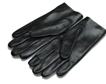 Women car driving gloves, touch screen gloves, soft Italian nappa lamb leather, great gift