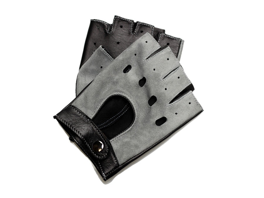 Fingerless driving gloves soft Italian nappa lamb leather Etsy