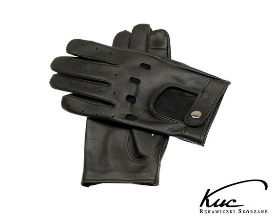 Vrouwen echte touchscreen lederen full-finger rijhandschoenen Zwart Accessoires Handschoenen & wanten Rijhandschoenen 